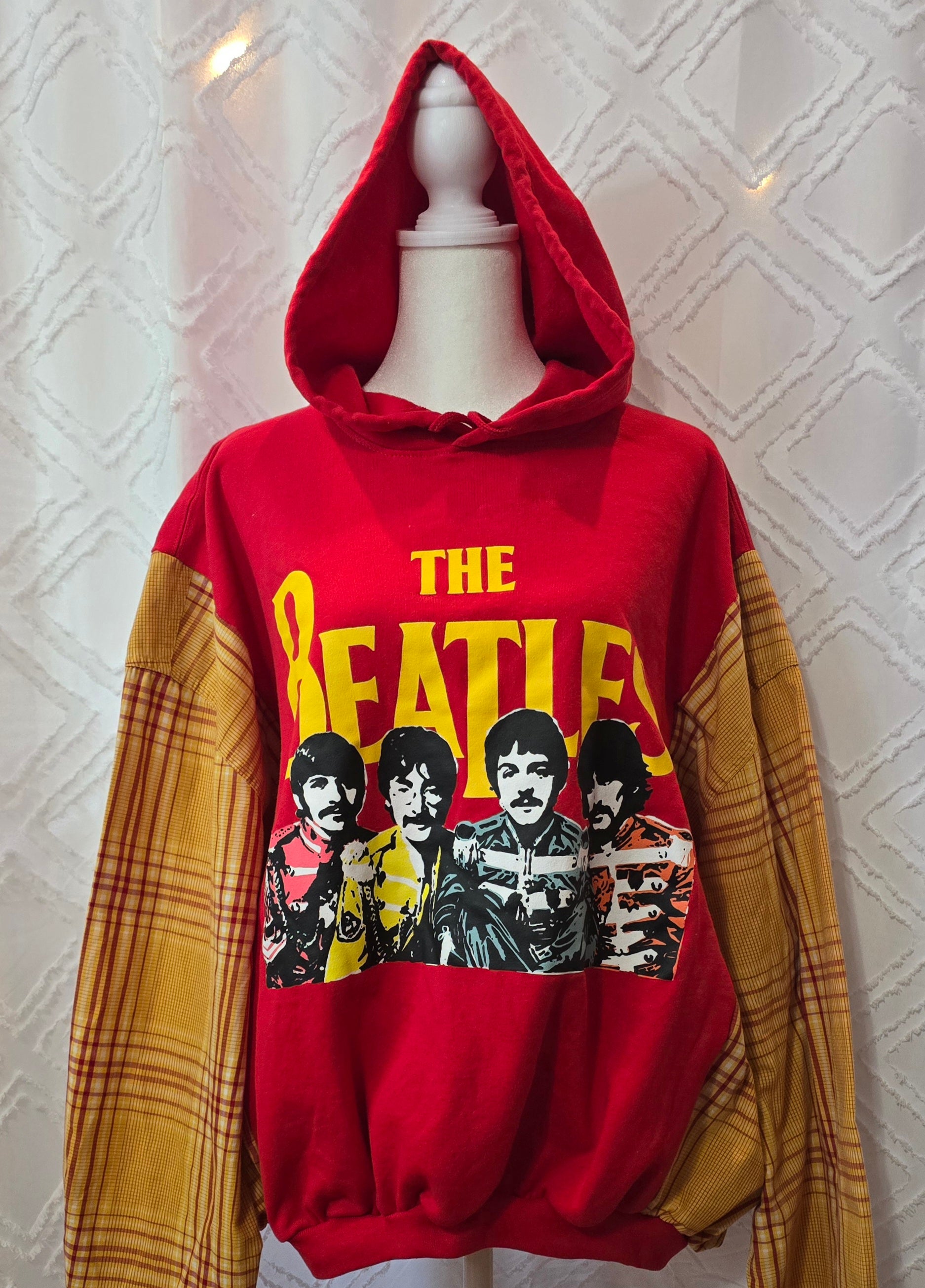 Beatles Hoodie, size XL, with cotton sleeves