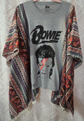 David Bowie poncho shirt, one size