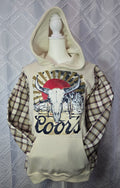 Coors Hoodie, size XL with cotton sleeves