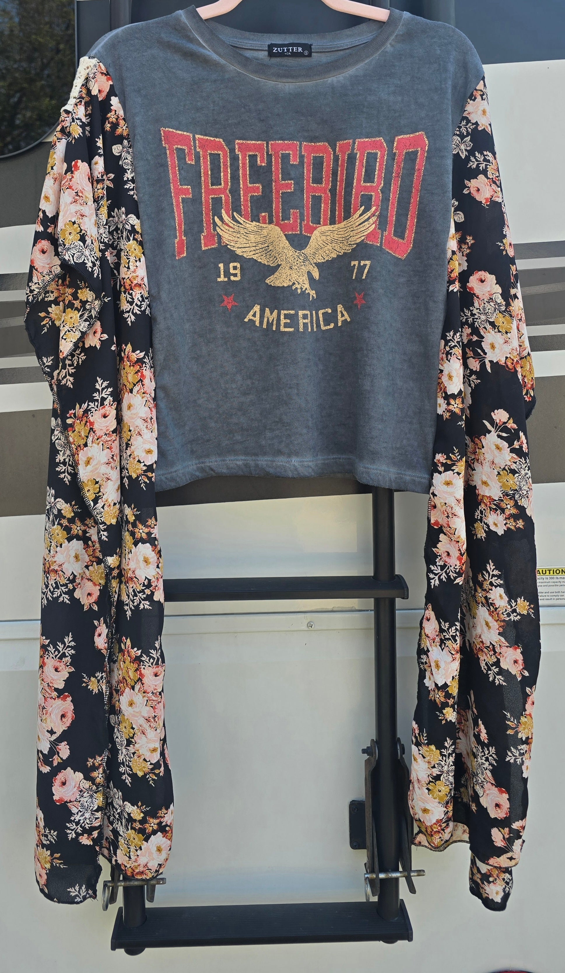 Freebird Midi Poncho Shirt, one size