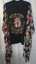 Give Me The Beat poncho shirt, one size