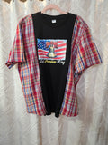 Let Freedom Ring short sleeve, cotton sleeves, size L