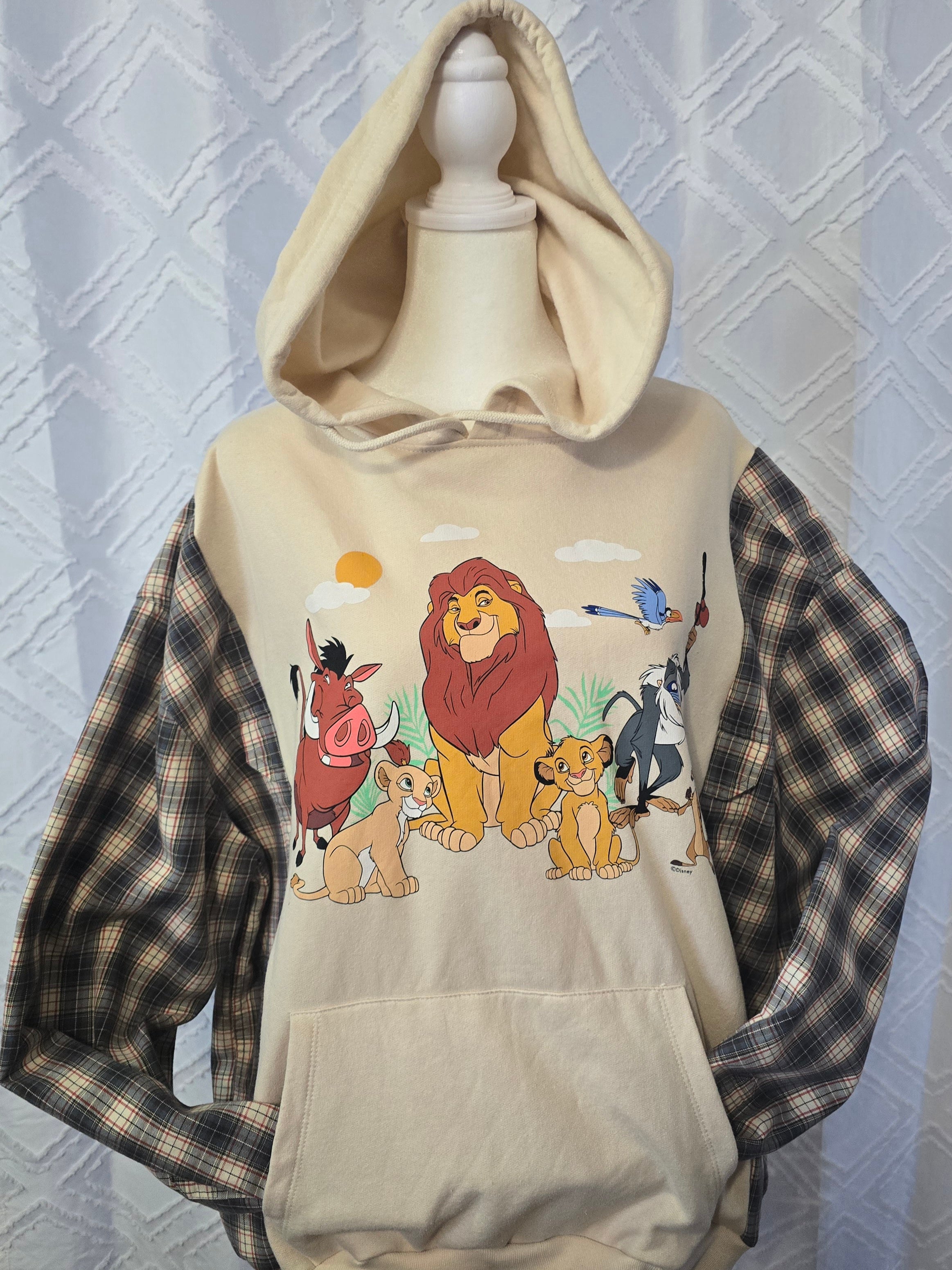 The Lion King Hoodie, size XL with cotton sleeves