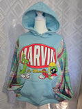 Marvin the Martian Hoodie, size L with cotton sleeves