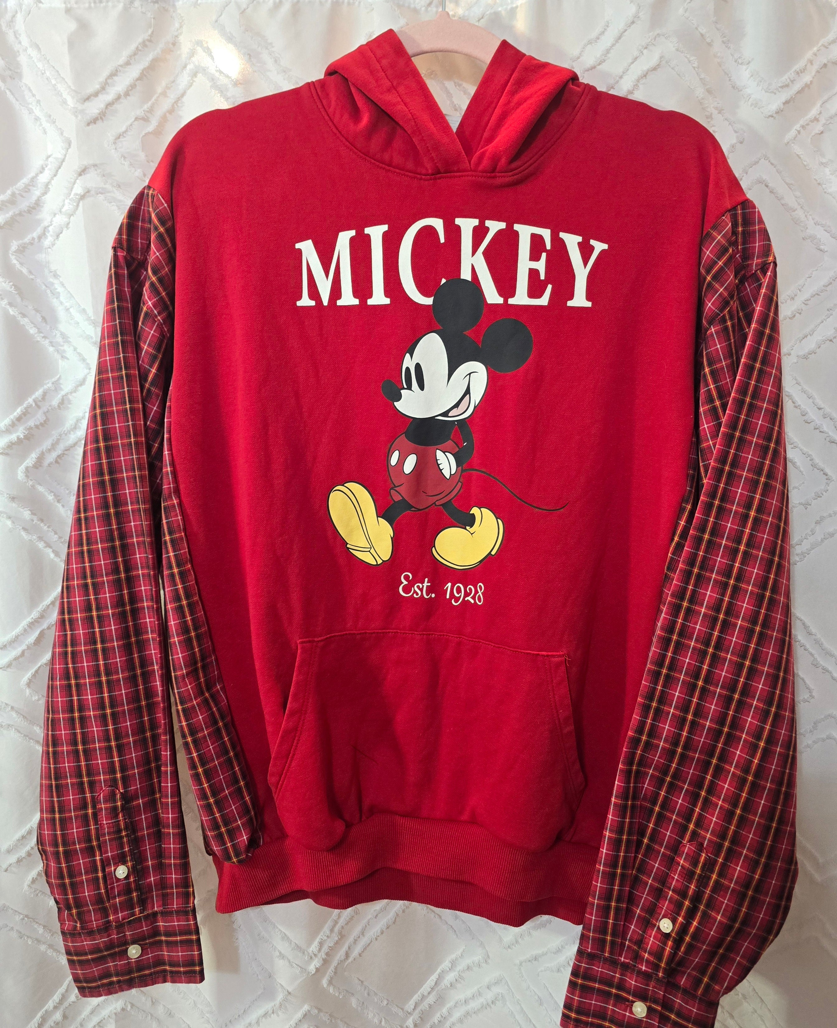 Mickey Mouse Hoodie with cotton sleeves, size L