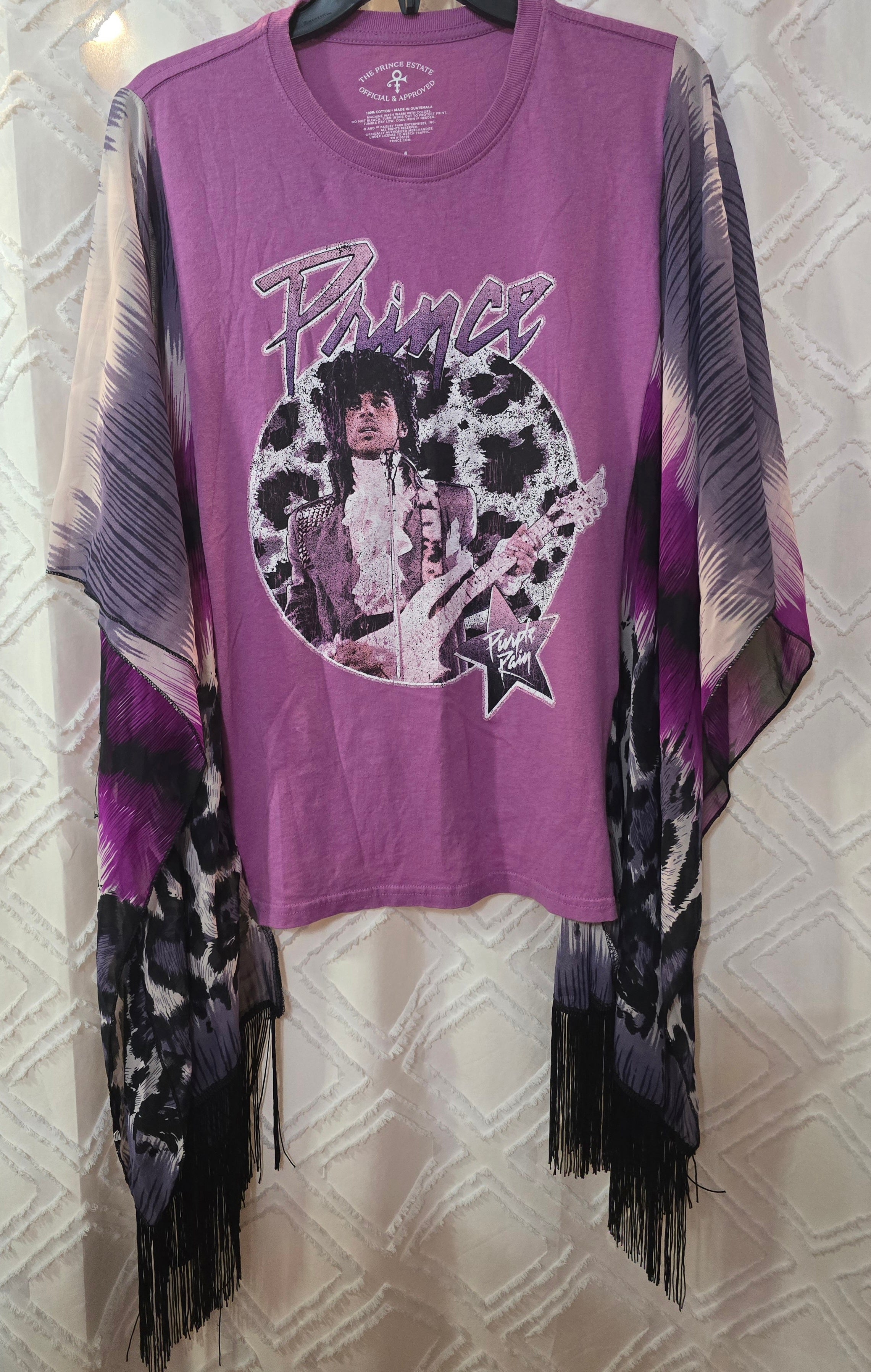 Prince Purple Rain poncho shirt, one size