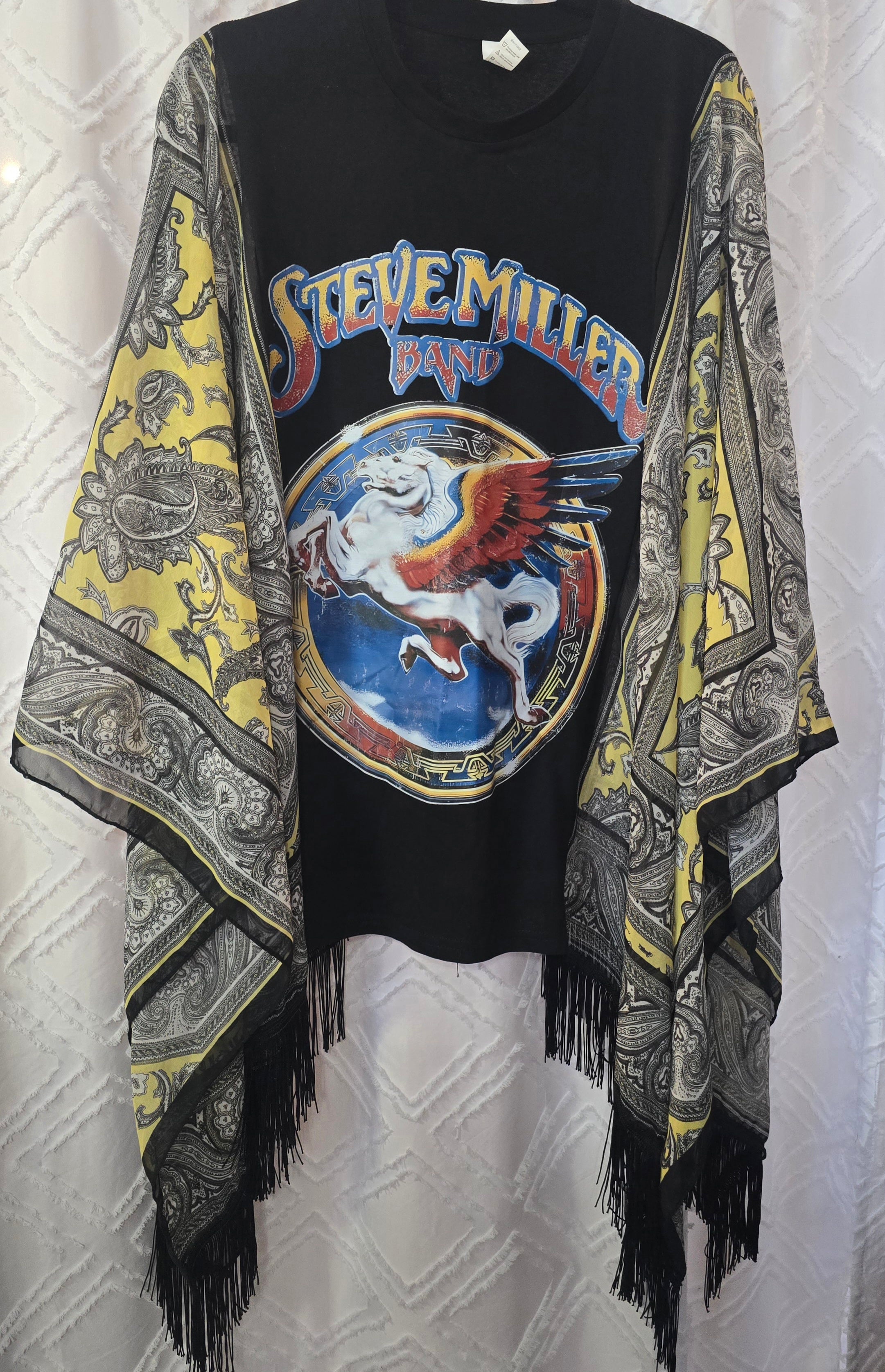 Steve Miller Band poncho shirt, one size