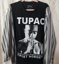 Tupac 2 long sleeve t-shirt with cotton sleeves, size XL