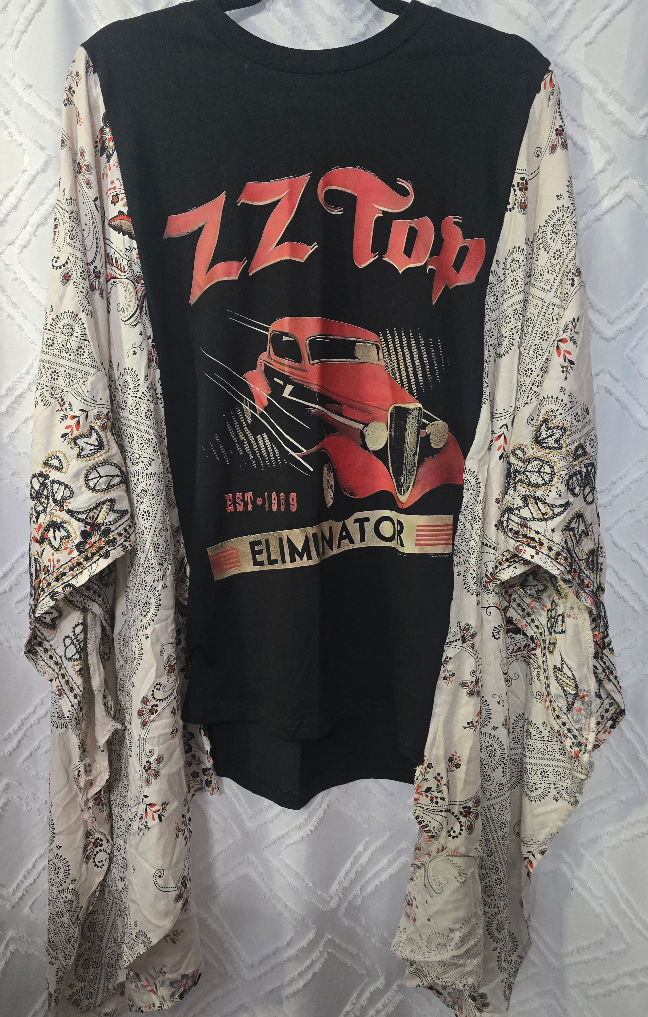 ZZ Top Eliminator poncho shirt, one size