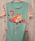 Flamingo T-shirt, short sleeves, size M